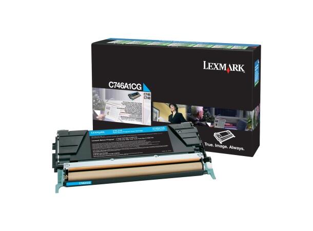 Toner LEXMARK C746A1CG  7K blå 